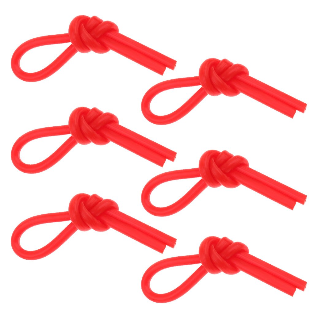 6Pcs String Vibratie Demper Schokdemper Voor Tennis Squash Racquetball: Red