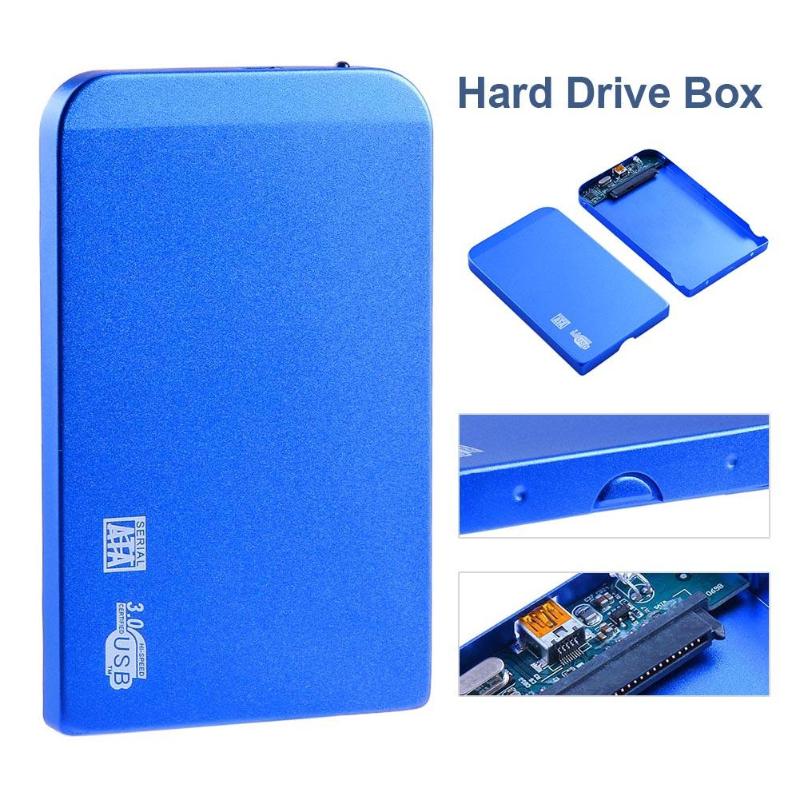 2.5 pollici USB 3.0 SATA SSD Box E ALLOGGIAMENTI PER HDD Caso del Disco Rigido Ultra Sottile In Lega di Alluminio Box Box Caddy Capacità di Sostegno 3TB