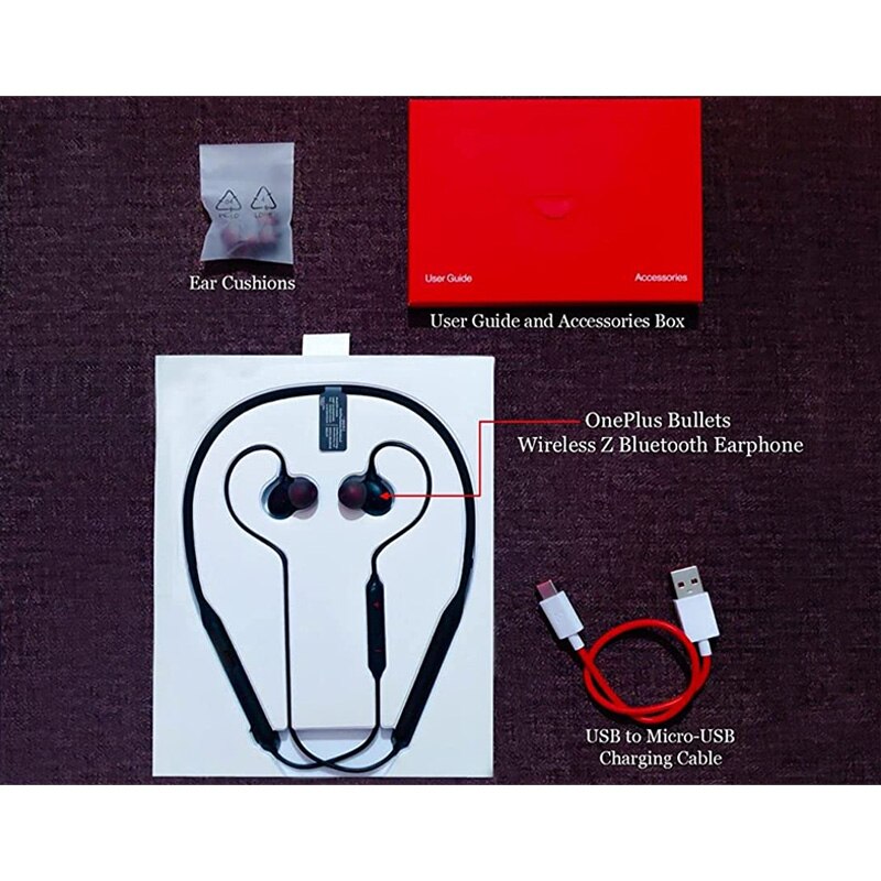Global version OnePlus Bullets Wireless Z Earphones Bass Edition Charge 10min Enjoy 10h Bluetooth 5.0 IP55 Up to 20/17 hours