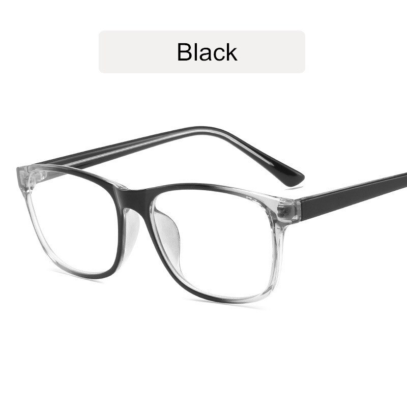KOTTDO Classic Square Eye Glasses Frames for Women Vintage Computer Prescription Men Plastic Frame: black