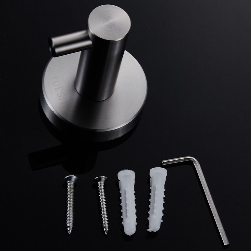 BAIANLE Gewaad Haak Rvs Geborsteld Nikkel Coat Kleding Haken Handdoek Hanger Badkamer Accessoires