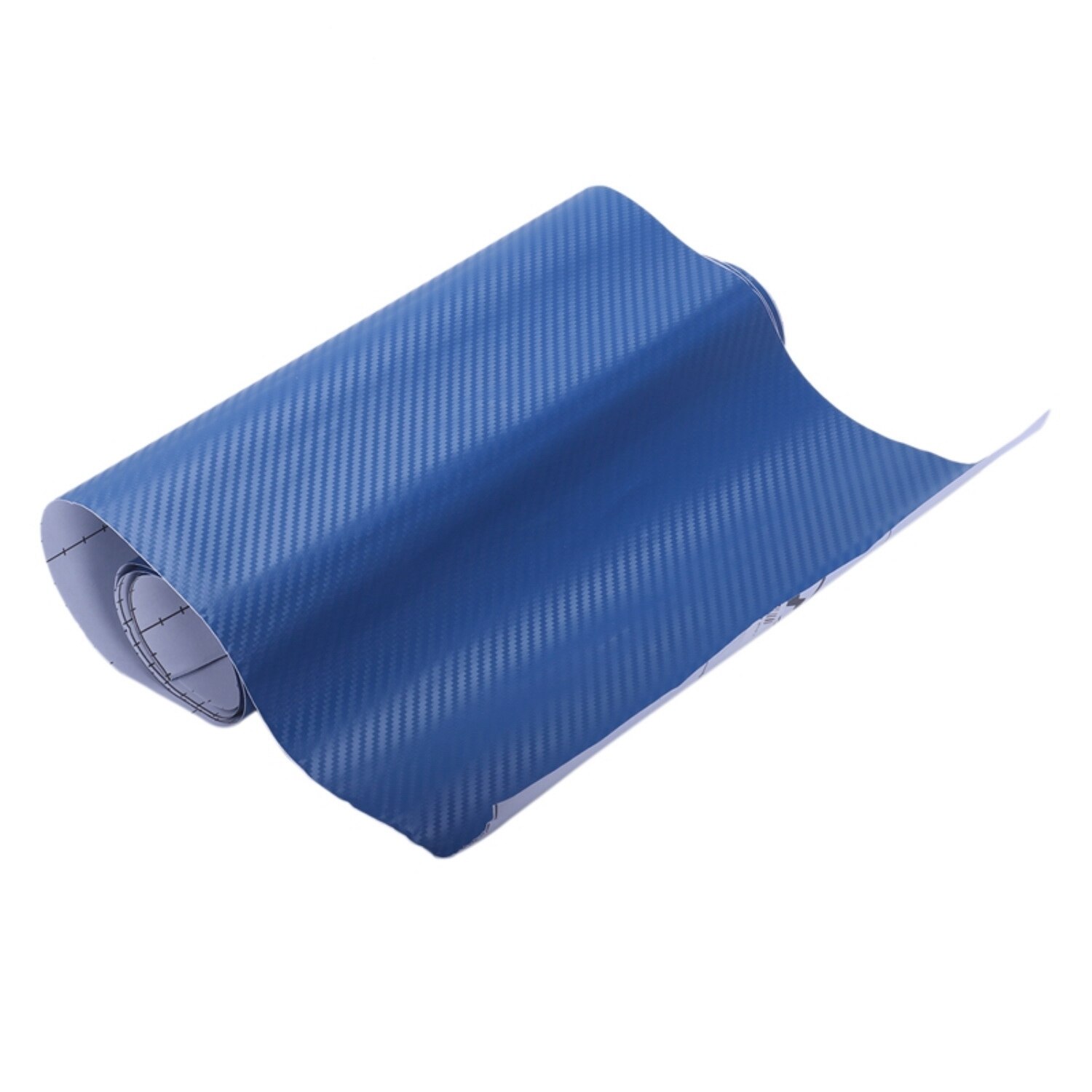 2x DIY 30X127 3D Carbon Fiber Decal Vinyl Film Wrap Roll Adhesive Car Sticker Sheet Blue & Green