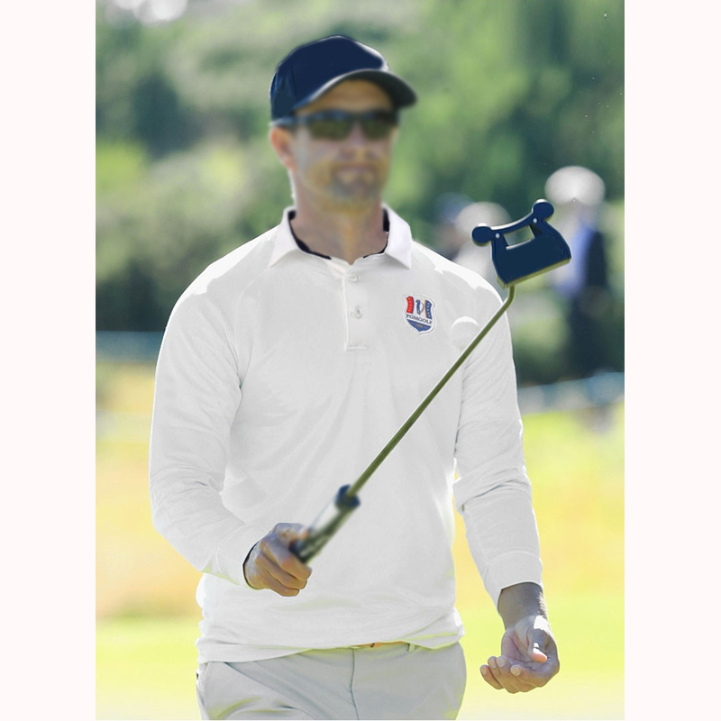 Autumn Winter Men's Long-sleeved T-shirt Competition with The Same Ball Clothing Golf Clothing Soft Comfortable White/Navy M-XXL