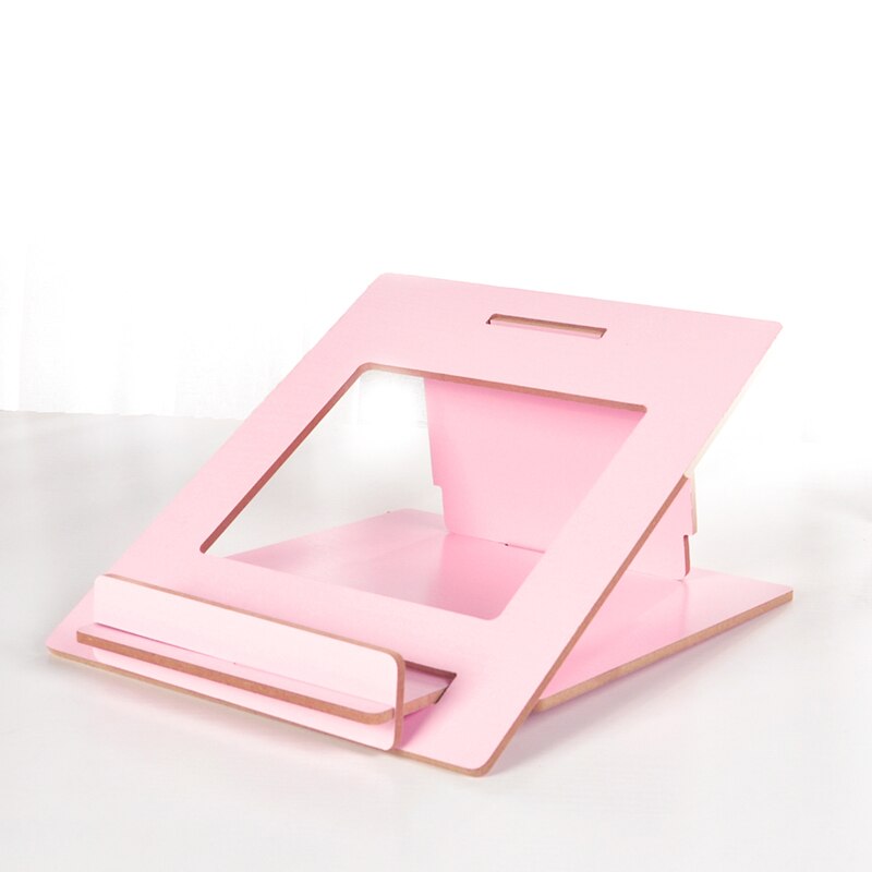 Bærbar bambus bærbar bærbar stativ sammenleggbar bærbar holder til macbook pro luft tablett lapdesk datamaskin kjølebrakett støtte stativ: 03