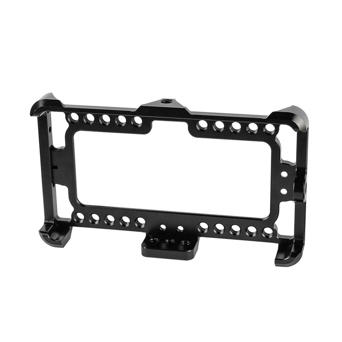 Monitor Cage Bracket Case 1/4&quot;-20 Cheese Mount Aluminum Alloy for FeelWorld F5 Pro V2 5/5.5 Inch Display On-Camera Accessories