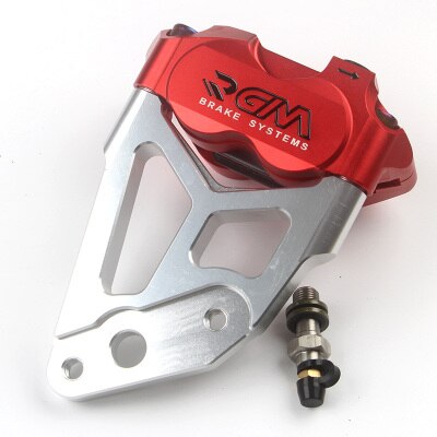 Cnc Universele Motorfiets Scooter Rem Pomp Remklauwen Met 200Mm 220Mm Schijfrem Pomp Adapter Bracket: Red