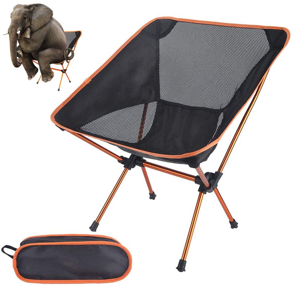 Draagbare strandstoel, picknickstoel, visgerei, reisstoel, opvouwbare stoel voor buiten, ultralicht