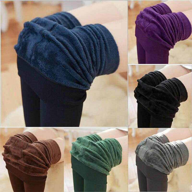 Legging en velours épais doublé polaire pour femme, pantalon Slim, extensible et thermique, haute élasticité et bonne , collection automne et hiver