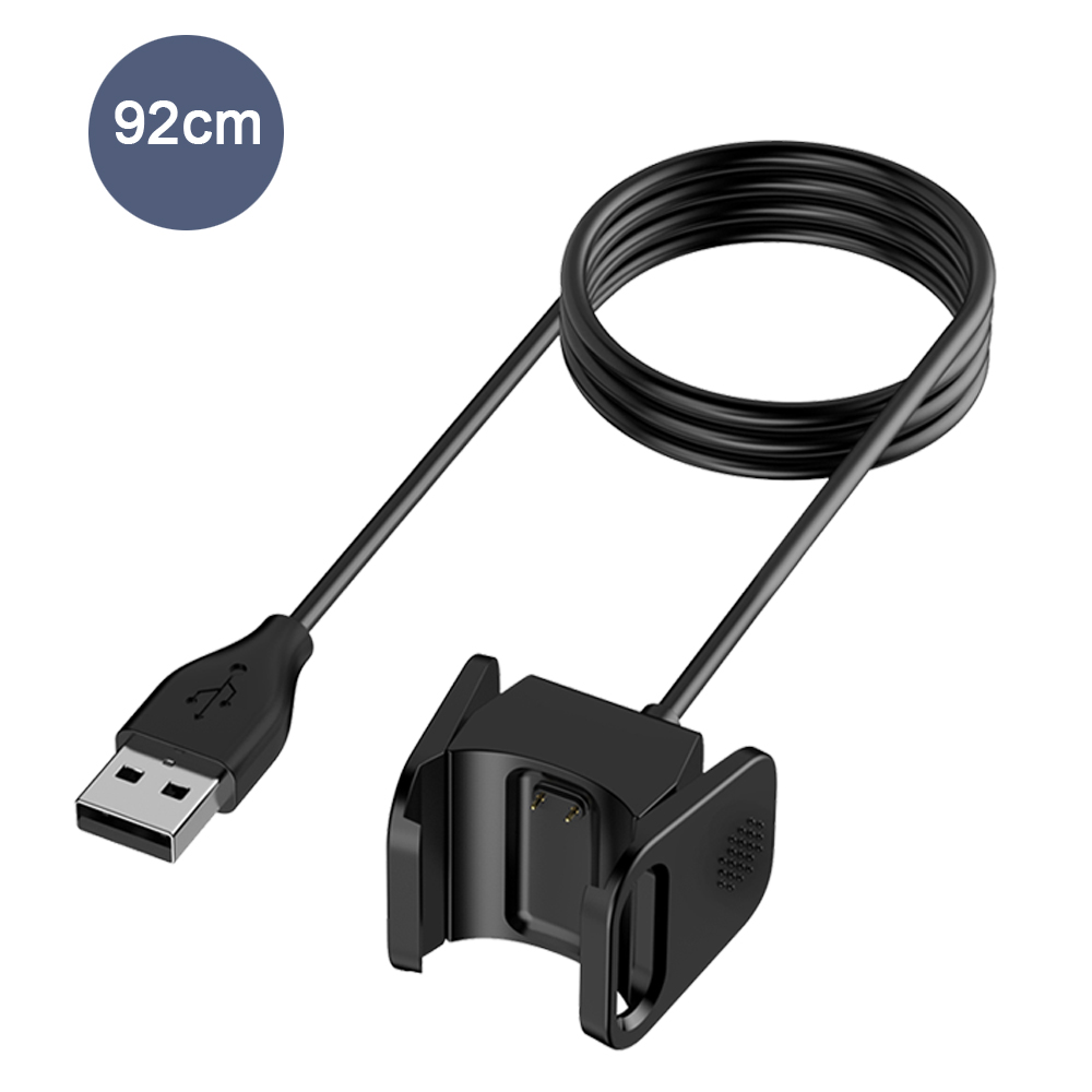 USB-kabeloplader voor Fitbit Charge 3/Charge 4 Opladen USB-kabel Dock Vervangbare oplader voor Fitbit Charge 4 3 Dock-adapter: Zwart