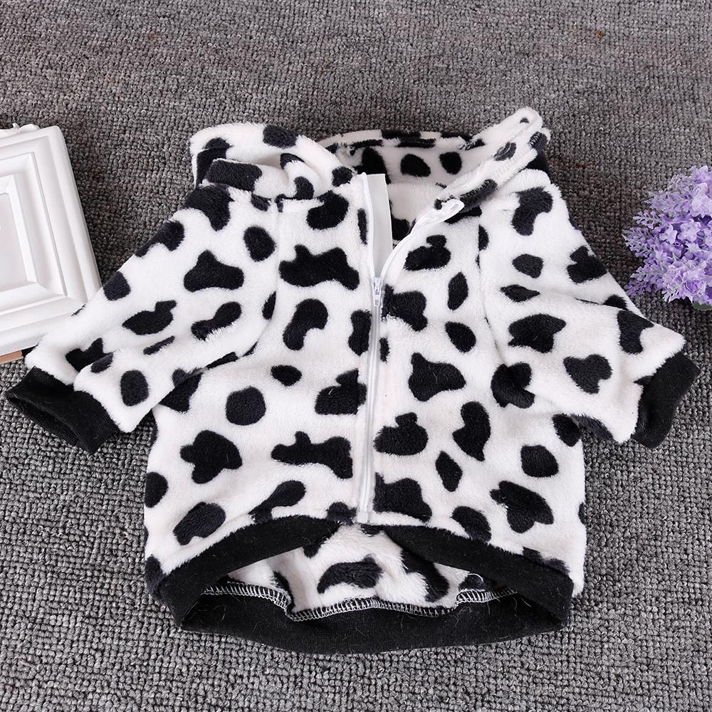 Ropa suave para perro de mascota ropa de leopardo traje de invierno abrigo pequeño mediano de perros, gatos, Bulldog francés Pitbull traje para Pug: S