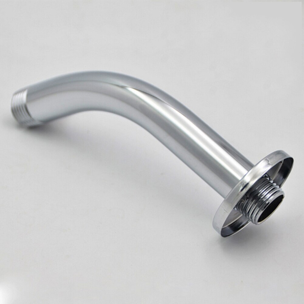 Shower Accessory Home Durable Pipe With Flange Fixed Bathroom Stainless Steel Bend Shower Head Arm Wall Mounted 150mm
