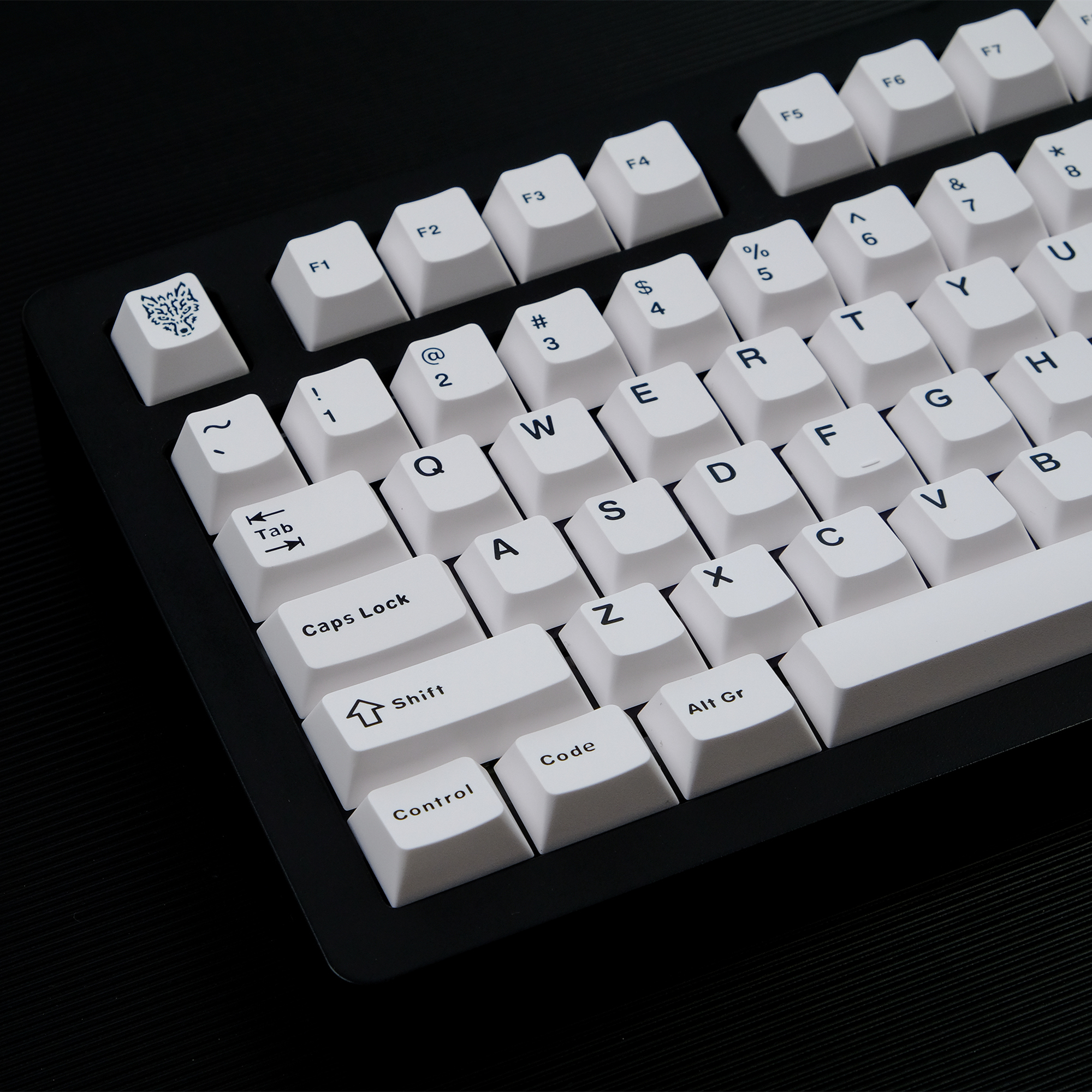 GMK BOW/WOB Keycaps Double Shot 114 Keys PBT Cherry Profile Alice Layout White Black Keycaps For Mechanical Keyboards 7u Keys
