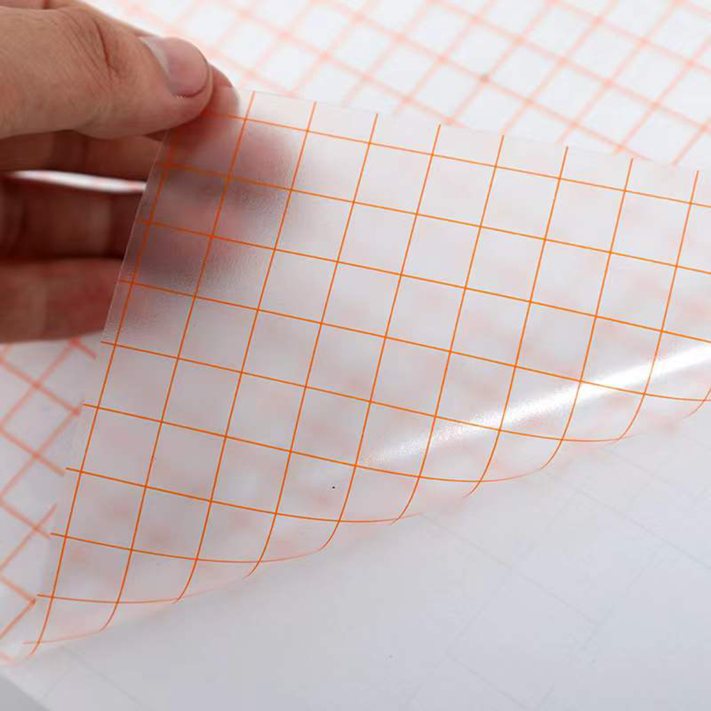 30.5cmx150cm Clear Vinyl Application Tape 2 color Alignment Grid for Car Wall Craft Art Decal Transfer Paper Tape Adhesive DIY