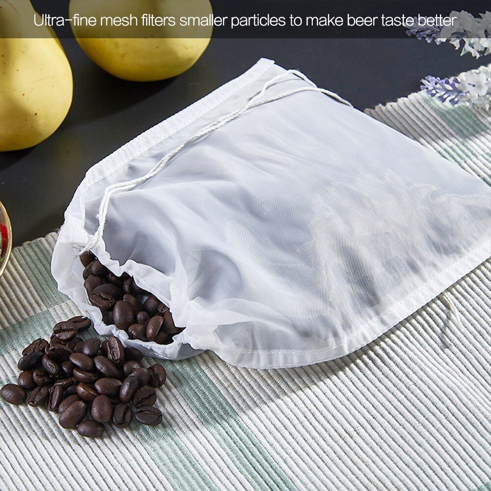 Bahre Homebrew Filter Tasche für Brau wiederverwendbar Küche Lebensmittel Filter Taschen Sieb Feine Gittergewebe Tasche für Bahre murmeln Milch Saft Filter