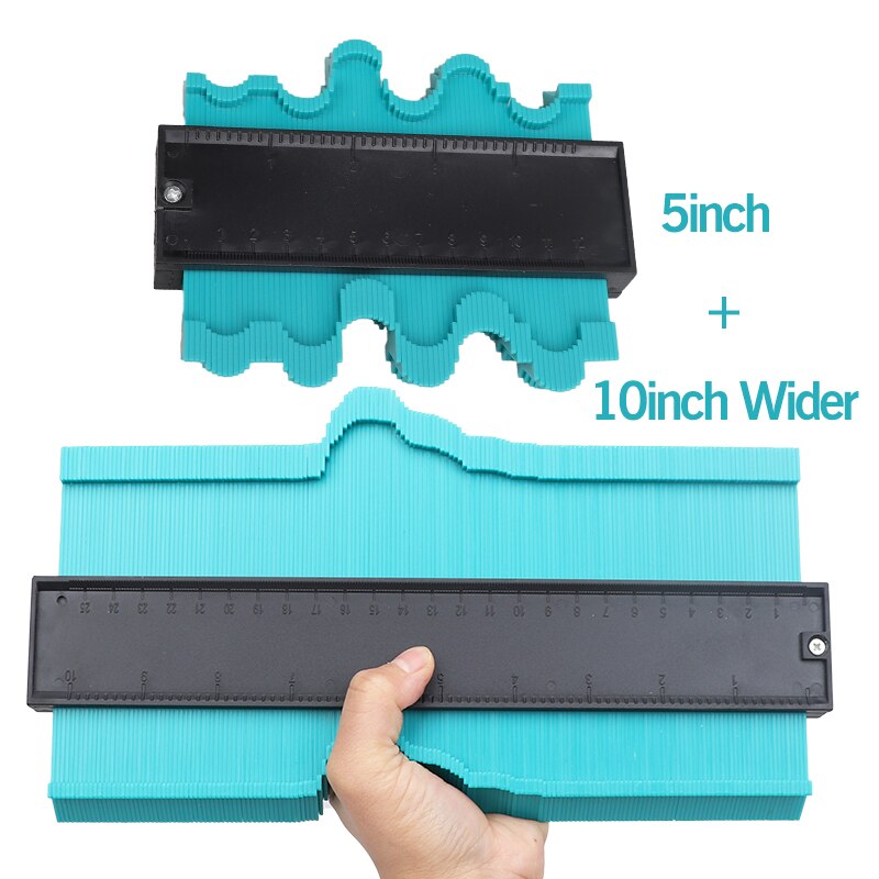 1/2PCS Shape Contour Gauge Duplicator Profile Measuring Tool Tiling Laminate Tiles Tools Plastic Contour Copy Duplicator: 2 PCS D