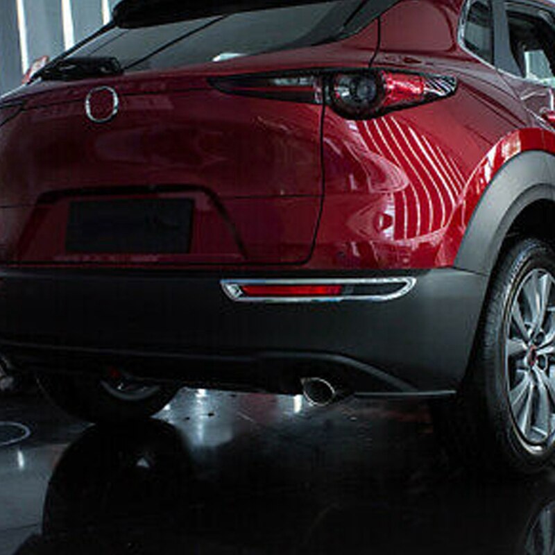 Auto Hinten Nebel Licht Abdeckung trimmen Aufkleber Hinten Stoßstange Dekoration Lampe für Mazda CX30 CX-30