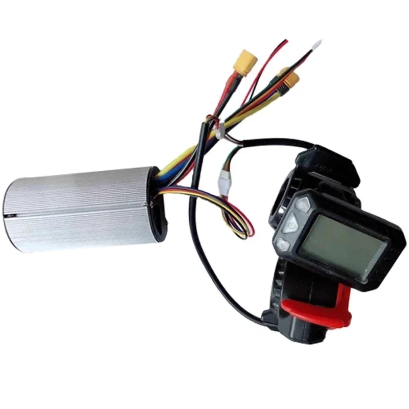 1 zestaw kontroler hamulca wyświetlacz LCD 24V 250W kontroler skutera elektrycznego bezszczotkowy silnik elektryczny akcesoria rowerowe