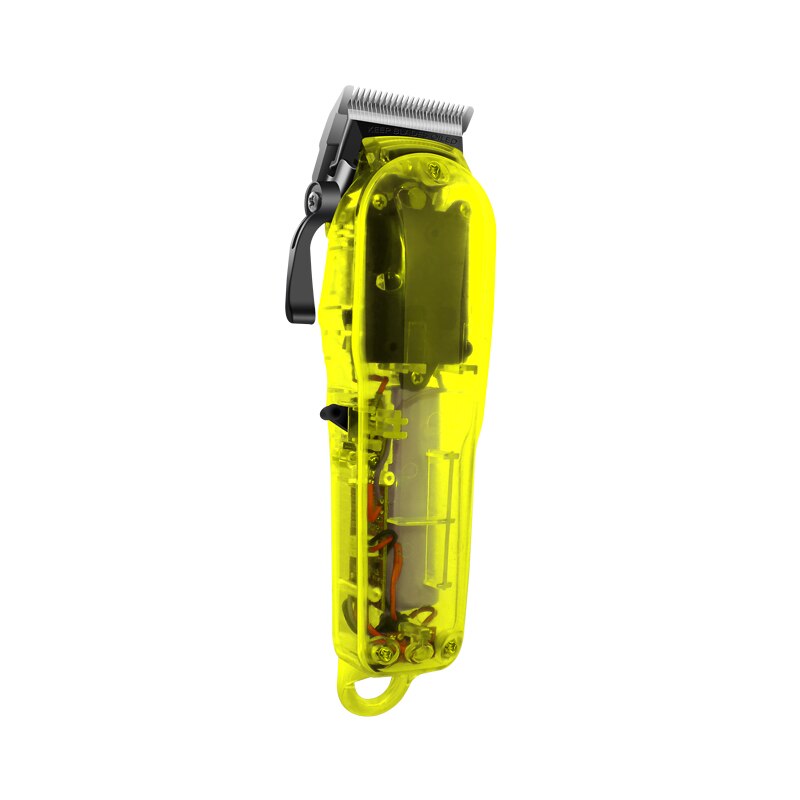 transpar Hair Cutting Machine Rechargeable Hair Clipper Man Shaver Trimmer For Men Barber Beard Trimmer: Yellow