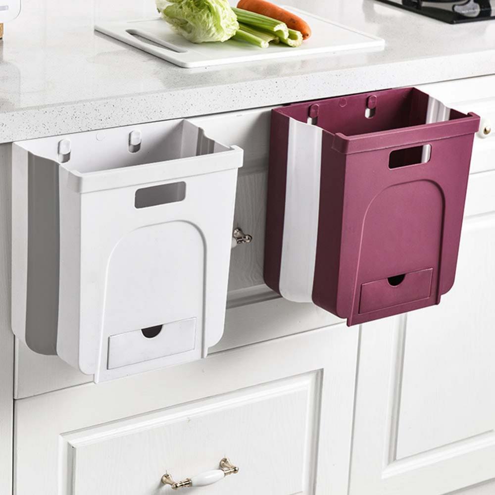 Kitchen Cabinets Door Hanging Trash Bin PP Rubbish Bin Wall Mounted Waste Bin Dustbin Garbage Can cubo basura ведро для мусора