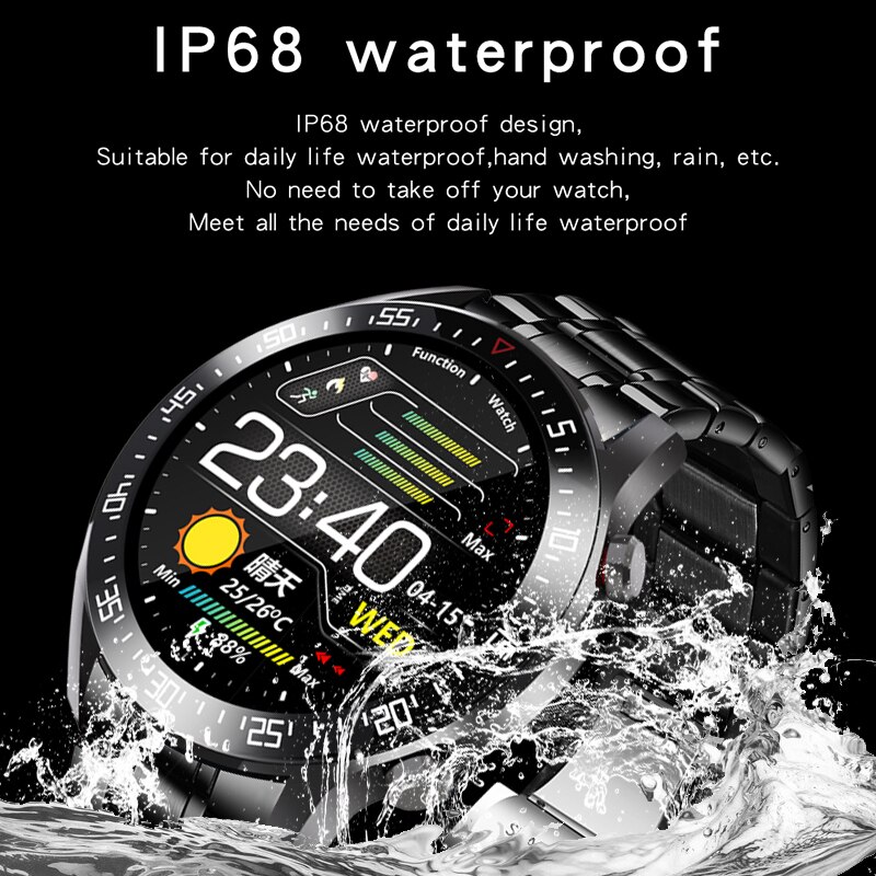 LIGE Clever Uhr Männer IP68 Wasserdichte Sport Uhr Anruf erinnerung Alarm erinnerung Herz Bewertung Smartwatch Für Huawei Xiaomi IOS Telefon