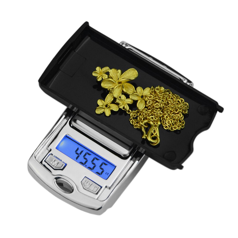 100g/0.01g Mini Portable Jewelry Electronic Scale Balance Car Key Ring Keychain