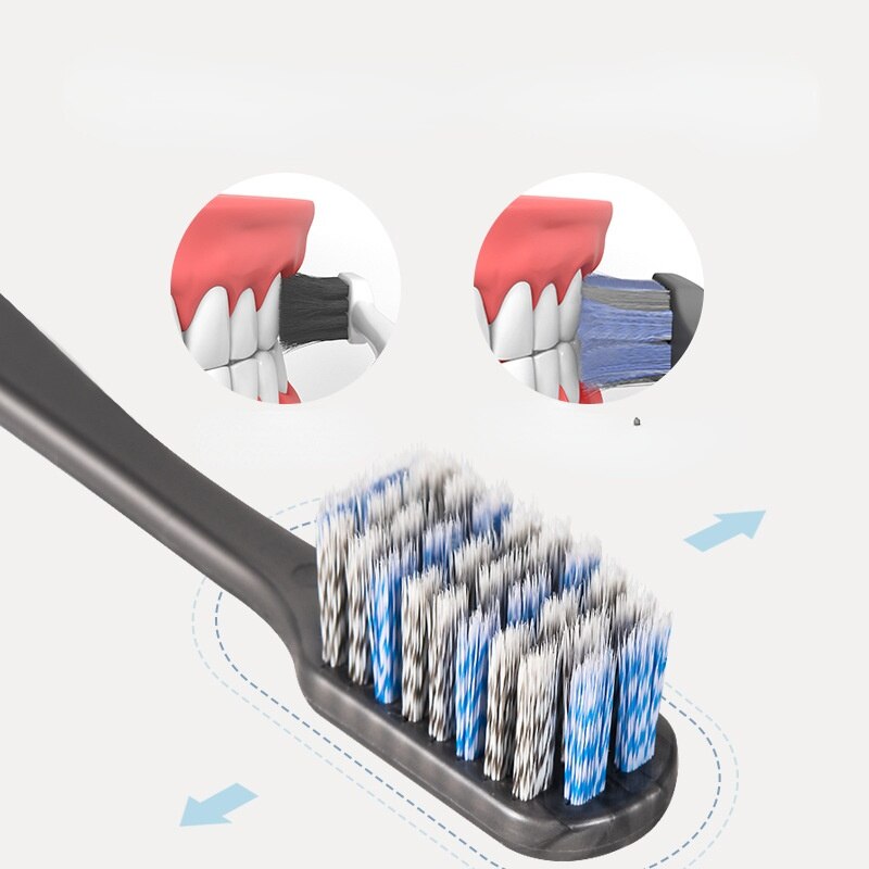 soft bristle toothbrush adult silicone nano toothbrush oral care nano antibacterial toothbrush