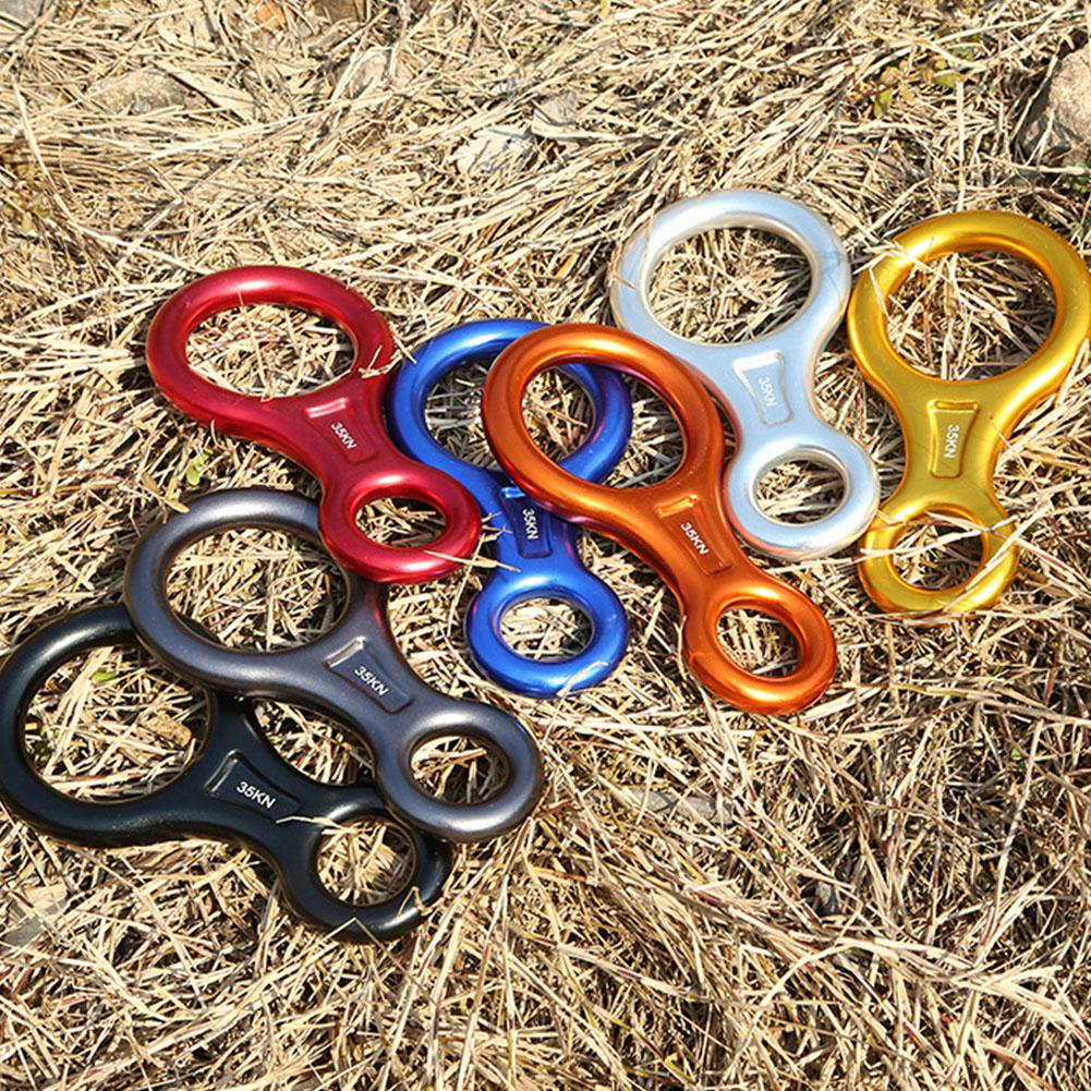 Ingen klatring nedstigning 35kn figur 8 ord tau nedstigning rappel ringe nedoverbakke åtte ringe rappelling utstyr sikring enhet utstyr
