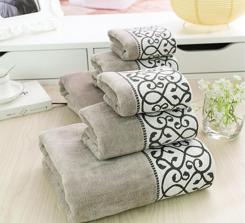 100% Katoen 3 Delige Set Van Samendrukbare Handdoek Set Luxe Badhanddoek Set Badkamer Handdoek: B