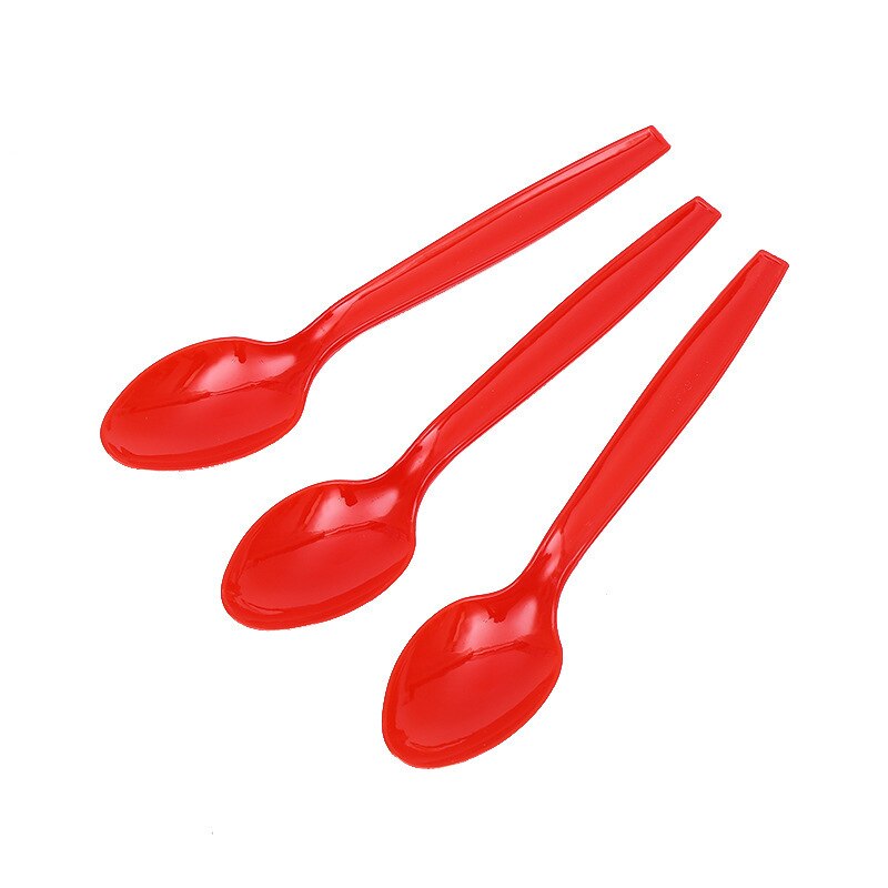Watermeloen Feestartikelen Wegwerp Servies Set Platen Servet Cup Knifves Vorken Lepel Verjaardagsfeestje Baby Shower Decoratie: spoons 10pieces