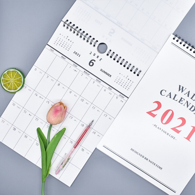 Ins stil kalender månedlig tidsplan væg kalender daglig tidsplanlægger 09 ~ 12