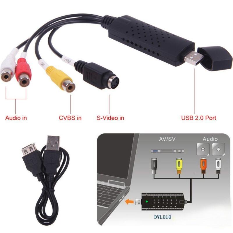 USB 2.0 Video Audio Capture Card Converter PC Adapter VHS naar DVD Converter Digitale Video Grabber Apparaten Voor Windows Mac iMac PC
