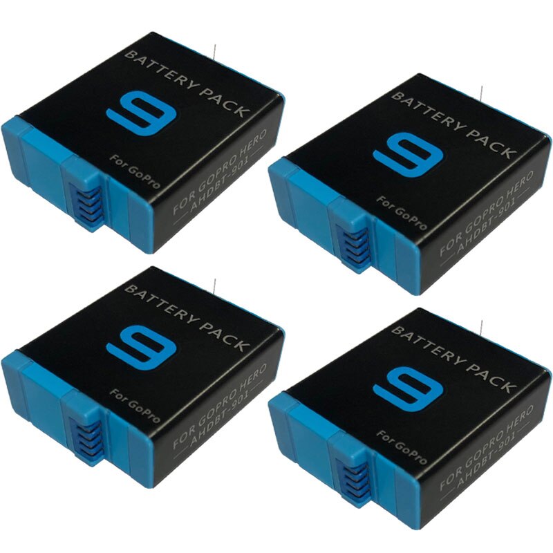 Código completo bateria go pro hero 9 bateria para gopro hero 9 hero9 acessórios da câmera preta: 4battery