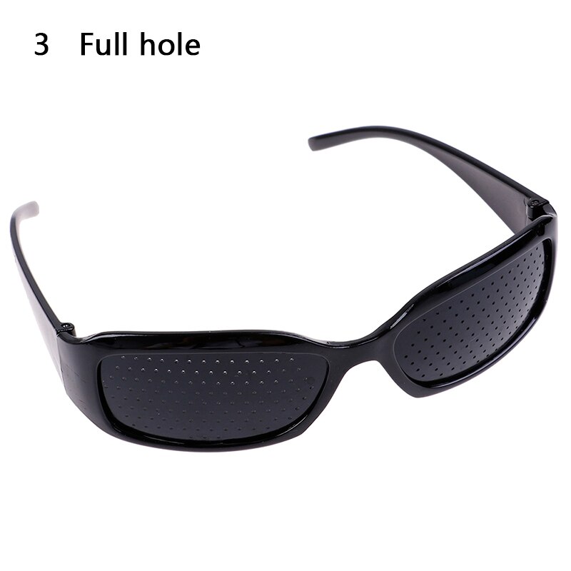 3 stilarter unisex vision care pin-hole briller pinhole briller øjenøvelse syn forbedre plastik naturlig heling billig: N3