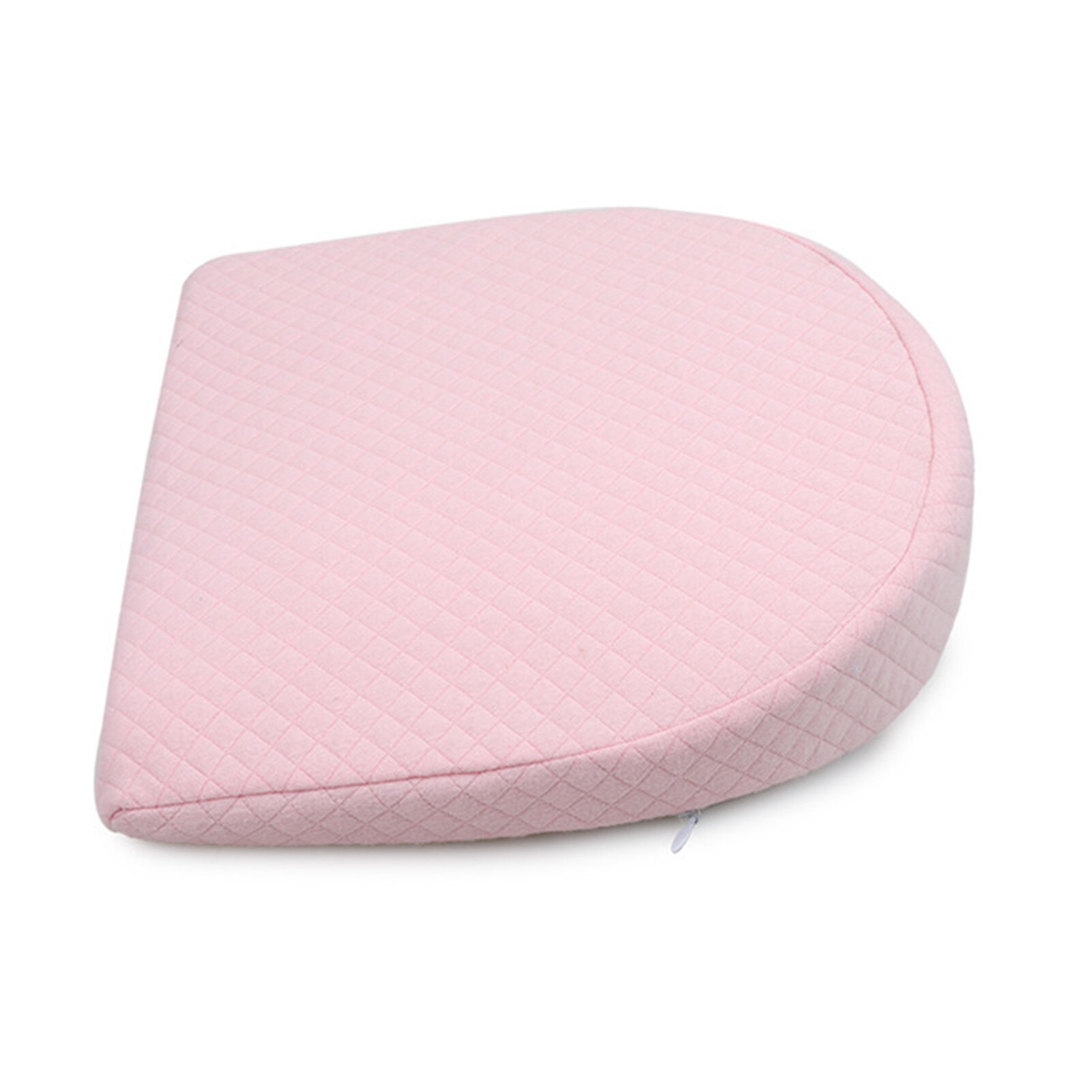 Bomull anti -reflux kudde rund fyrkantig andas nyfödd sluttning kudde antislip hudvänlig för baby  s7: Rund rosa