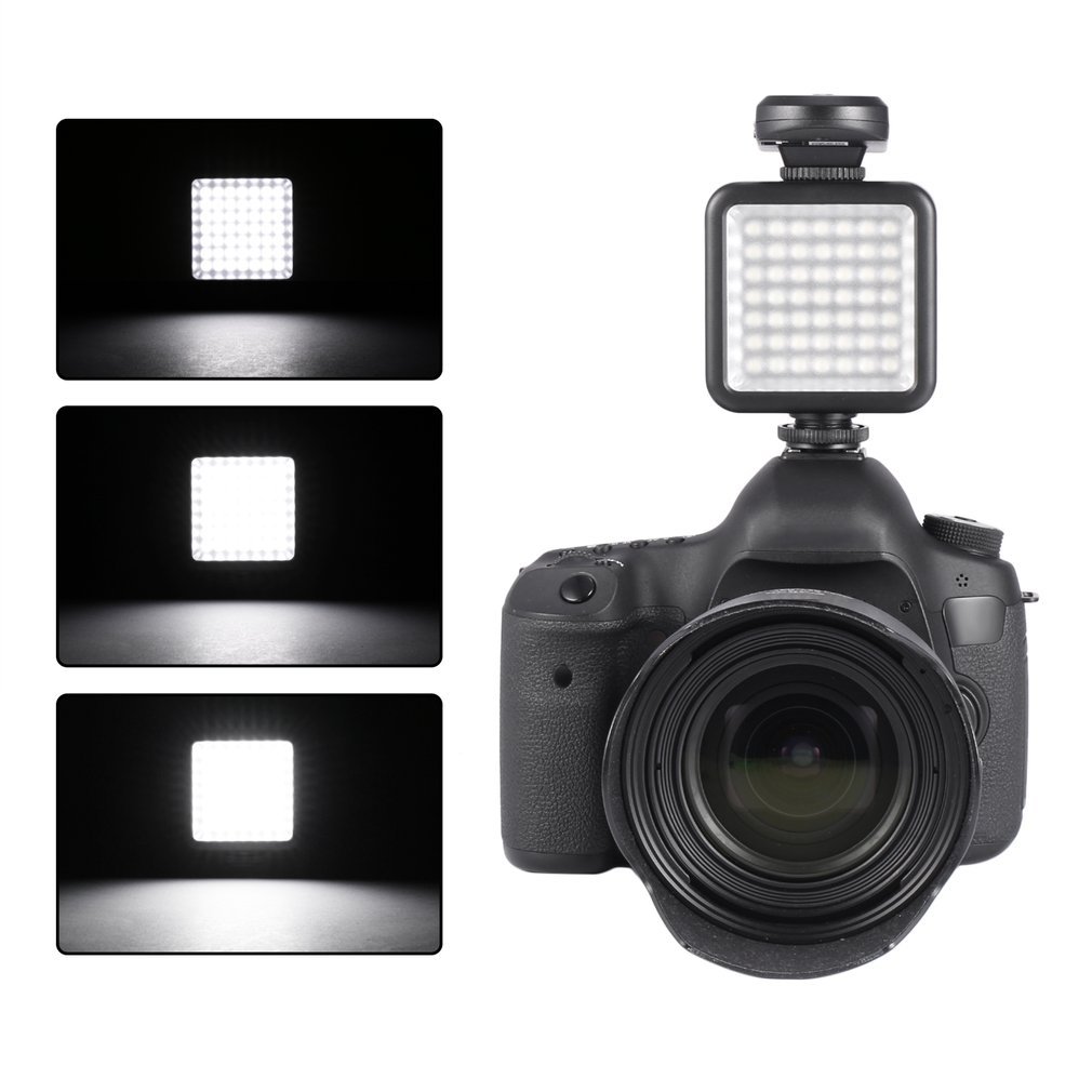 Wysokiej jakości długa żywotność 5.5W 800lm 6000K mini przenośny 49 doprowadziło lampa wideo fotograficzne oświetlenie fotograficzne robić fotografii z aparatu fotograficznego