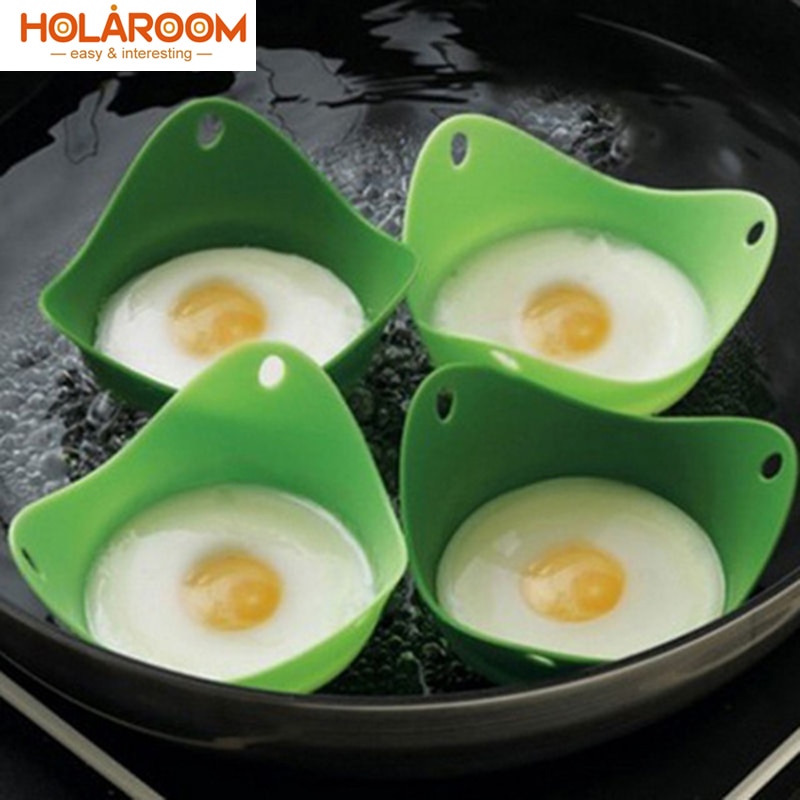 Silikon egg poacher kokk posjer pods kjøkkenverktøy baking kokekar posjert kopp