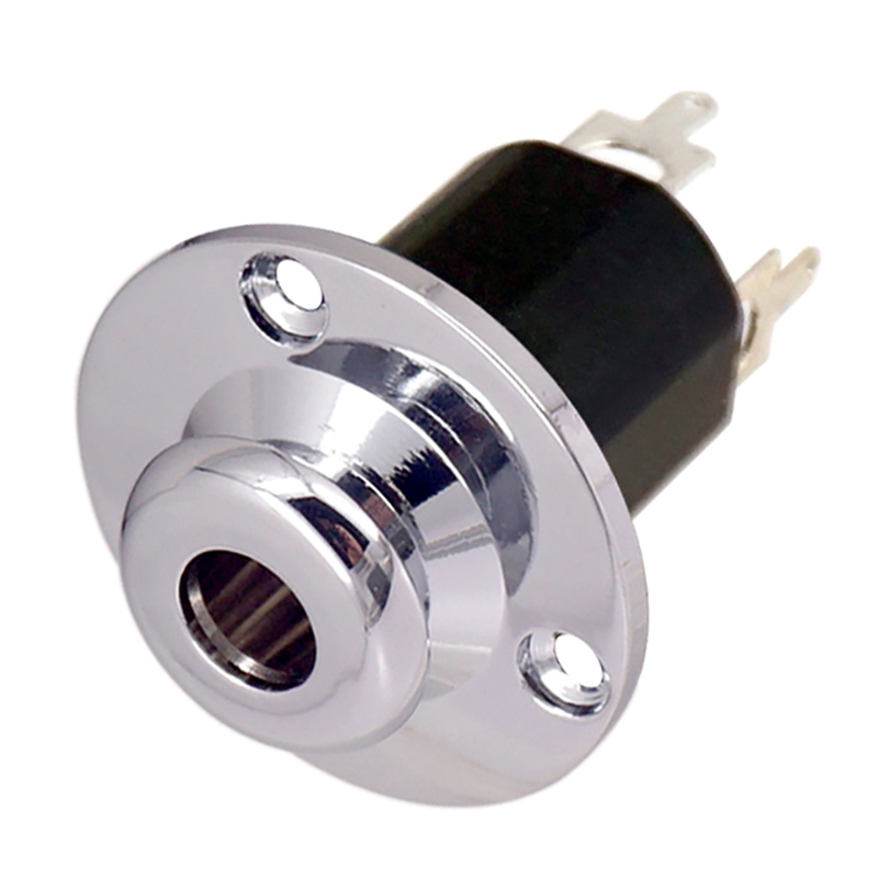 Bass Guitar Output Input End Pin Jack-6.35 Acoustic Guitar Equalizer EQ Preamp Socket 6.35mm Guitar Accessories