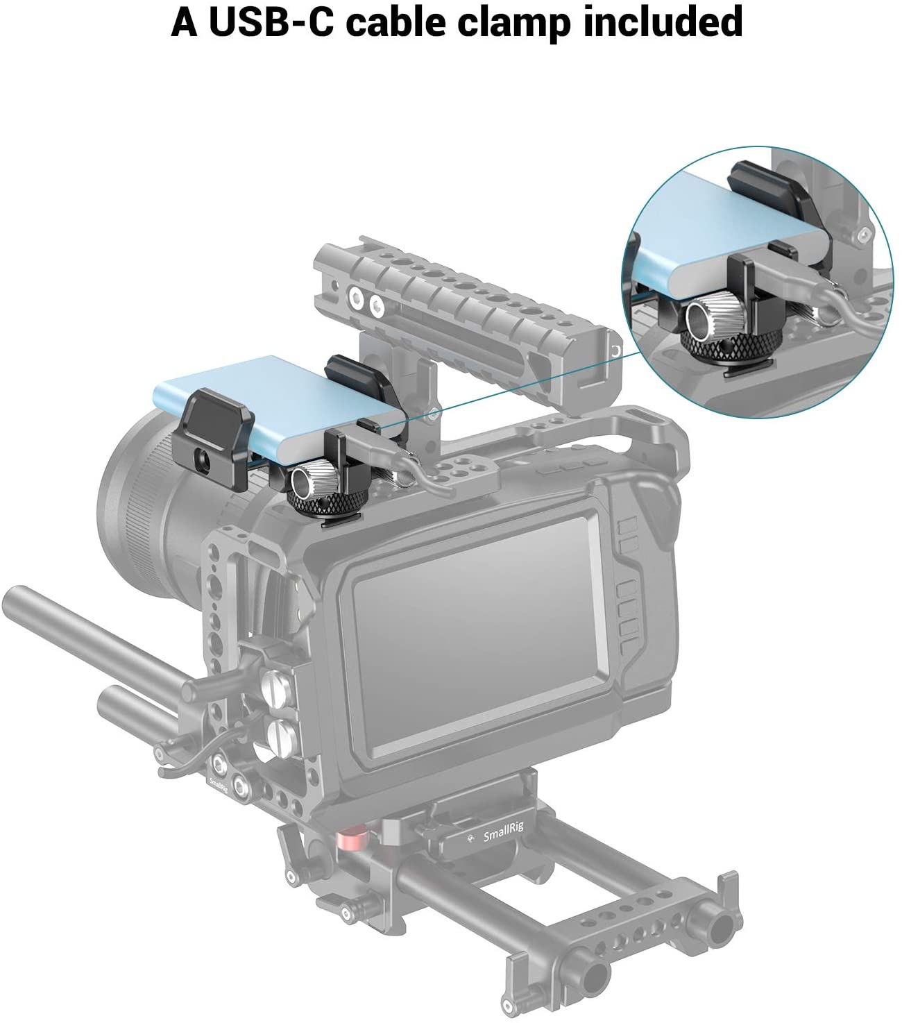 Smallrig Universele Houder Voor Externe Ssd Houder Klem Met Koude Schoen Voor Bmpcc 4K &amp; 6K Voor samsung T5 Ssd 2343
