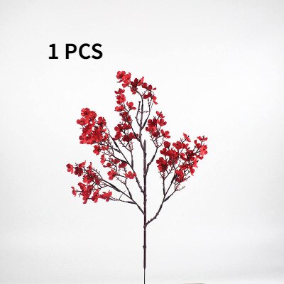 Kunstmatige Bloemen Tak Cherry Nep Planten Boeket Woonkamer Vaas Voor Thuis Bruiloft Decoratie Herfst: C