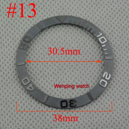 38mm titanium keramiske ringring tofarvet pasform automatiske 40mm bliger ure: Stil 13