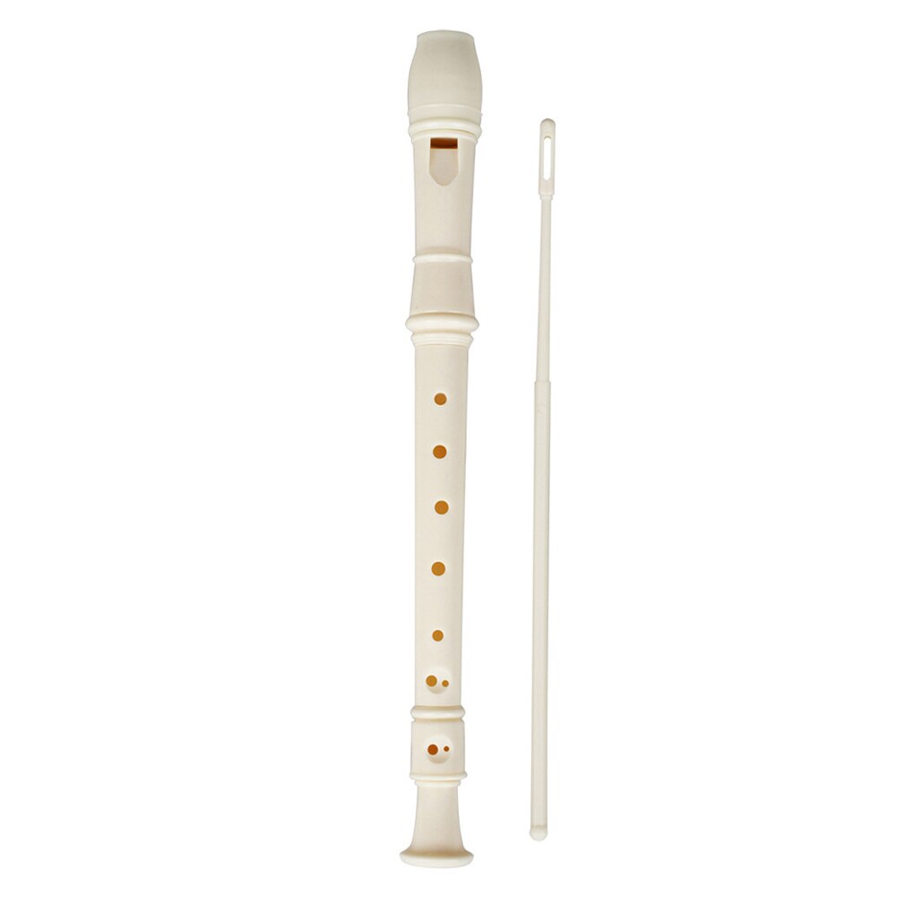 Clarinetto per Bambini - Strumento Musicale ABS - Flauto Dolce per Principianti - 32.5cm - con Bastoncino Pulizia: Bianco