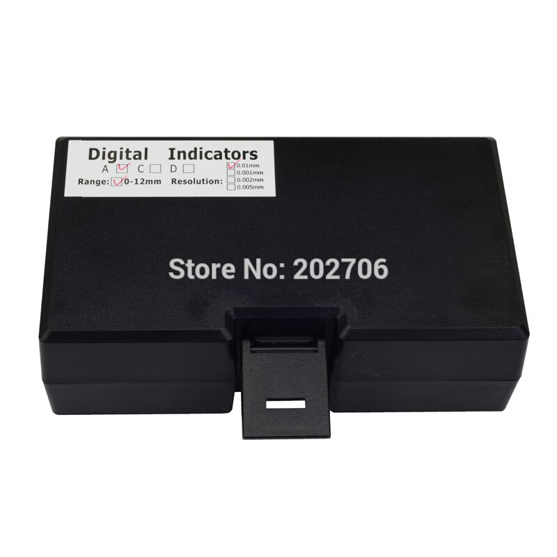 High Accuracy 0-12mm 0.01mm Electronic Digital Indicator ABS digital dial indicator Preset indicator gauge