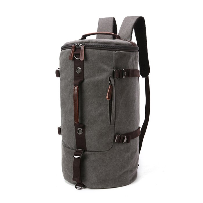 SNAP TOURS Stof Canvas Reistas Voor Mannen Mode Grote Ruimte Hand Bagage Mannelijke Weekend Plunjezak: GREY