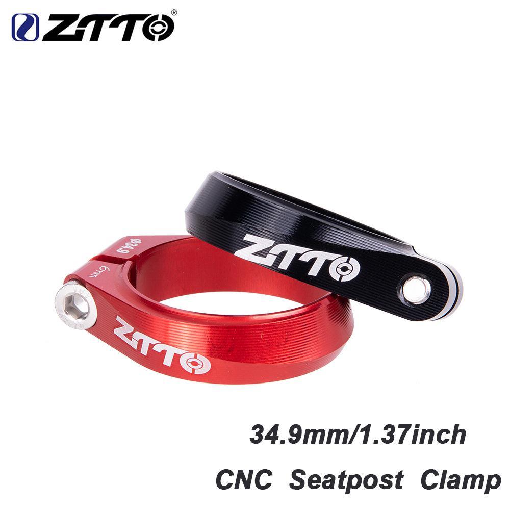 Ztto Cnc Zadel Klem 34.9Mm Hoge Sterkte Zadelpen Buis Clip Draad Lock Klem Zwart Rood Voor Mtb Road fiets