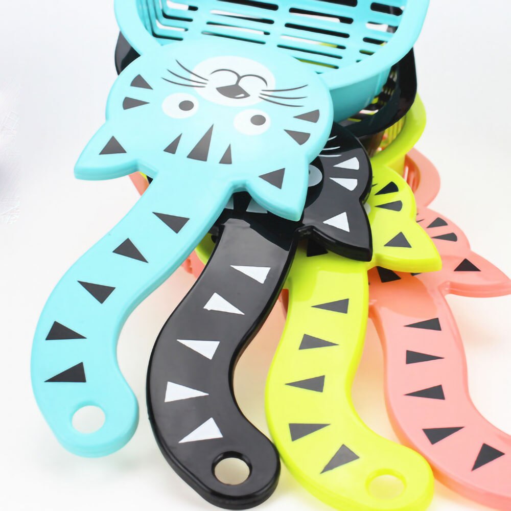 1PCS cute cartoon cat litter shovel cat litter shovel cat face pattern small tail shape pet shovel cat litter shovel multiple: Default Title