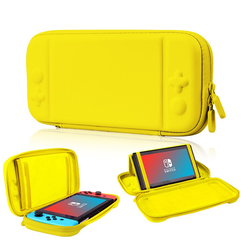 Designer per Nintendo Interruttore di Caso Della Copertura del Sacchetto del Supporto di Animal Crossing Nintendoswitch Sveglio Del Sacchetto Portatile con Staffa: Yellow with Bracket