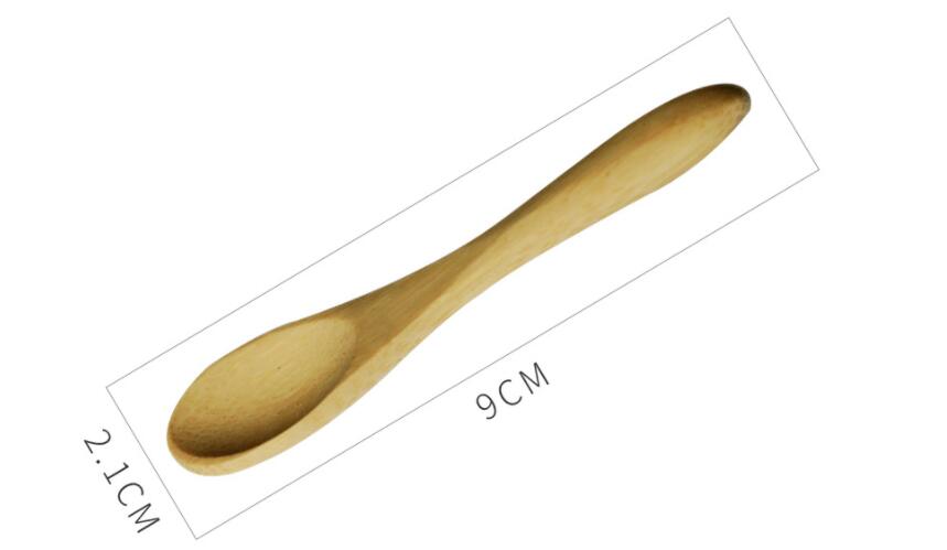 (100 st ) 9cm bambu dessert sked gaffel baby barn använder mini bambu skedar bambu gafflar