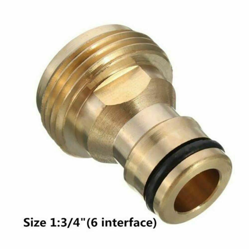 Brass Hose Tap Connector 23mm Threaded Garden Water Extenders Hose Tap Adapters Universal Fitting Faucet Kitchen Pipe Adapt K5Q7