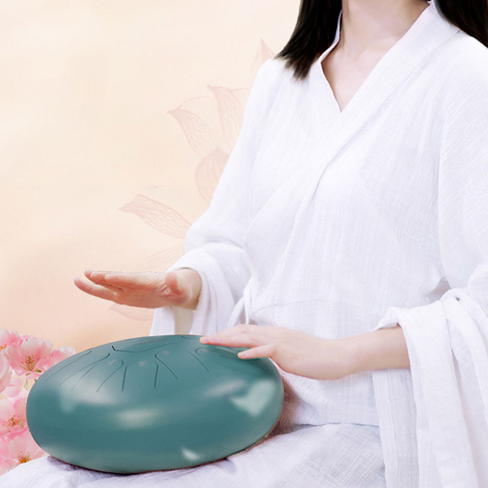 Steel Tongue Drum 6 Inch 8 Tune Hand Pan Drums Tank Hang Drum with Drumsticks Carrying Bag Percussion Instruments Accessories