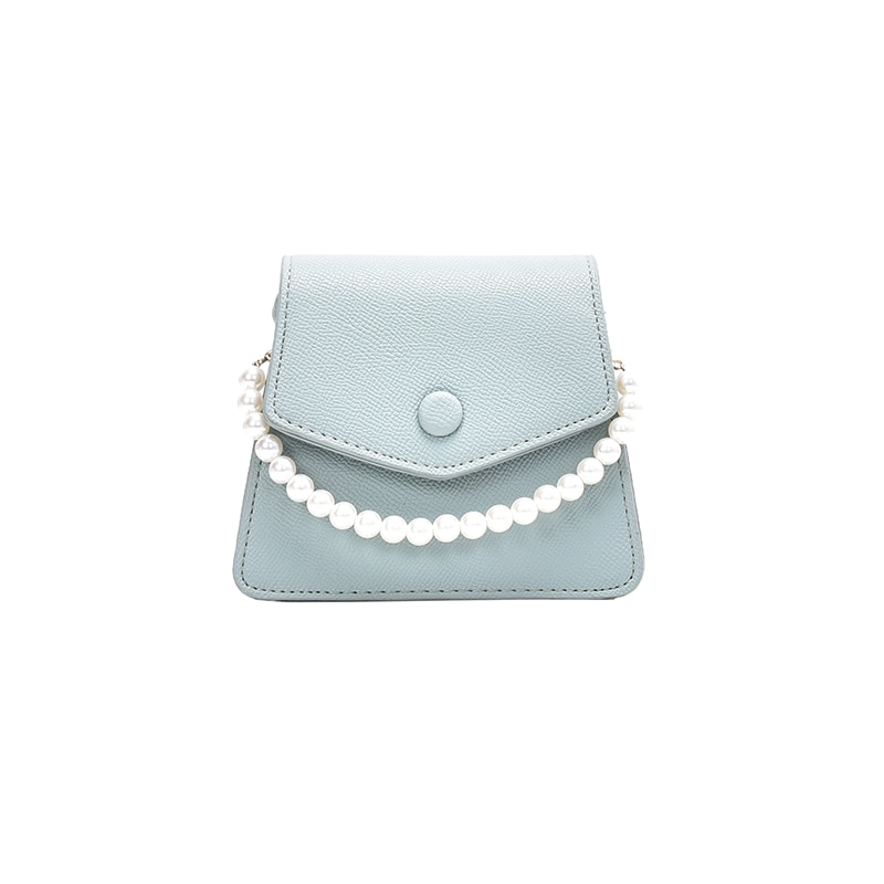 Perle pu læder crossbody tasker til kvinder mini skulder enkel taske kvindelige håndtasker og punge